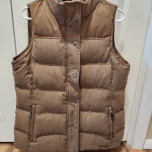 Eddie Bauer Women's Brown Puffer Vest